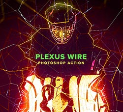 极品PS动作－丛电光线(含高清视频教程)：Plexus Wire Action